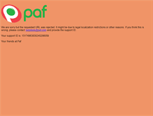 Tablet Screenshot of paf.com